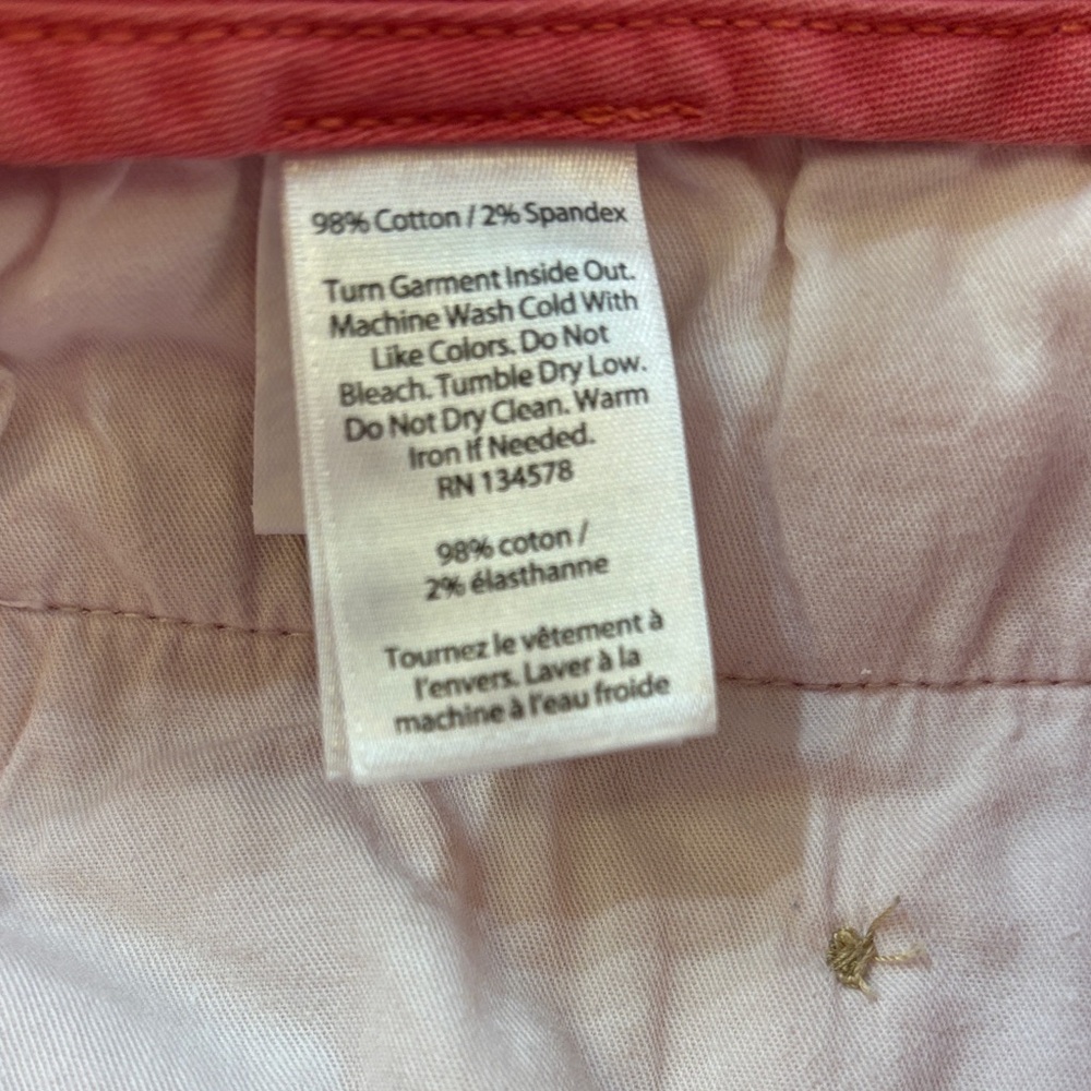 Vineyard Vines Coral Flat Front Shorts - Picture 4 of 6